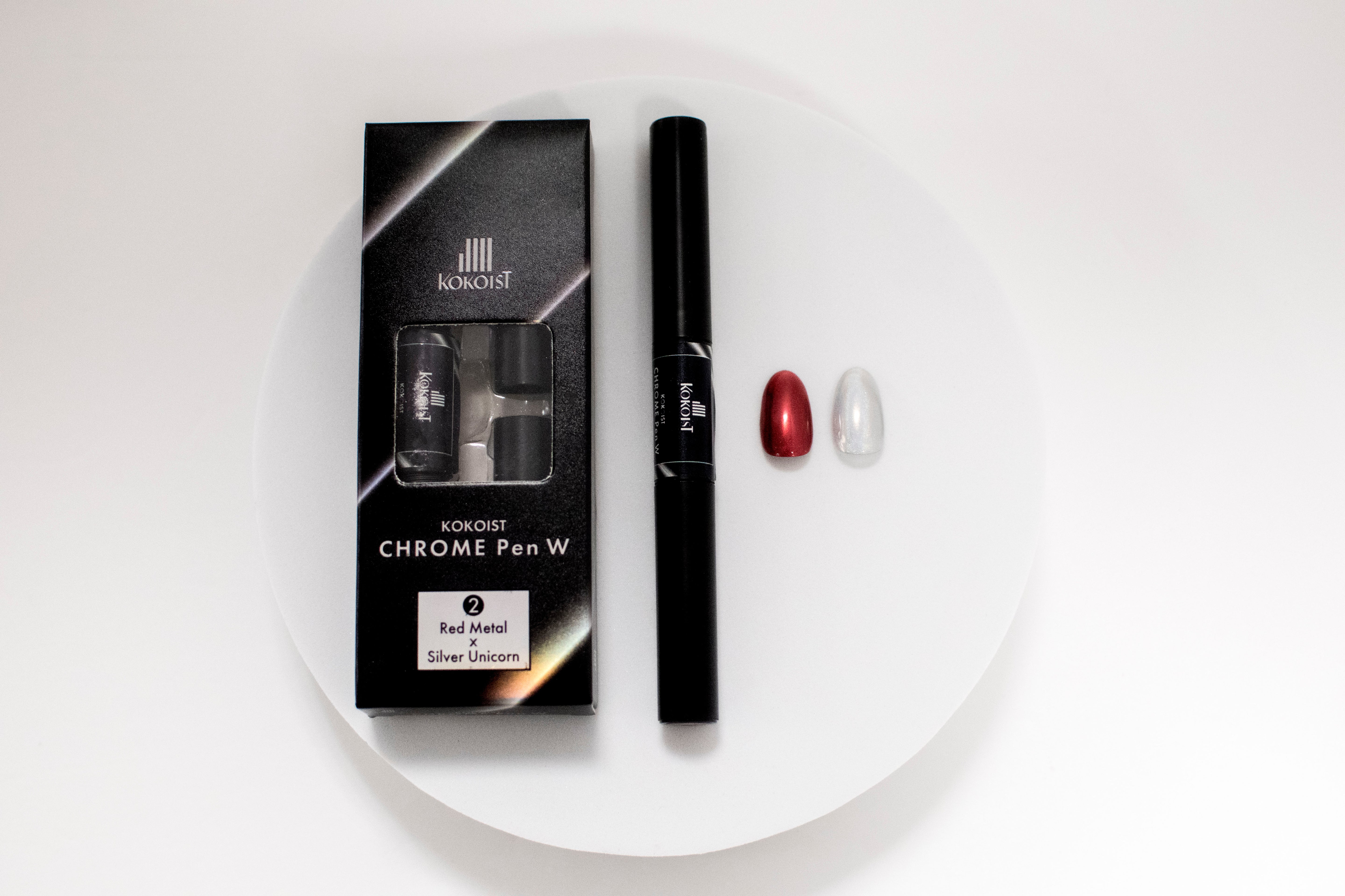 Chrome Pen W 02 Red Metal x Silver Unicorn