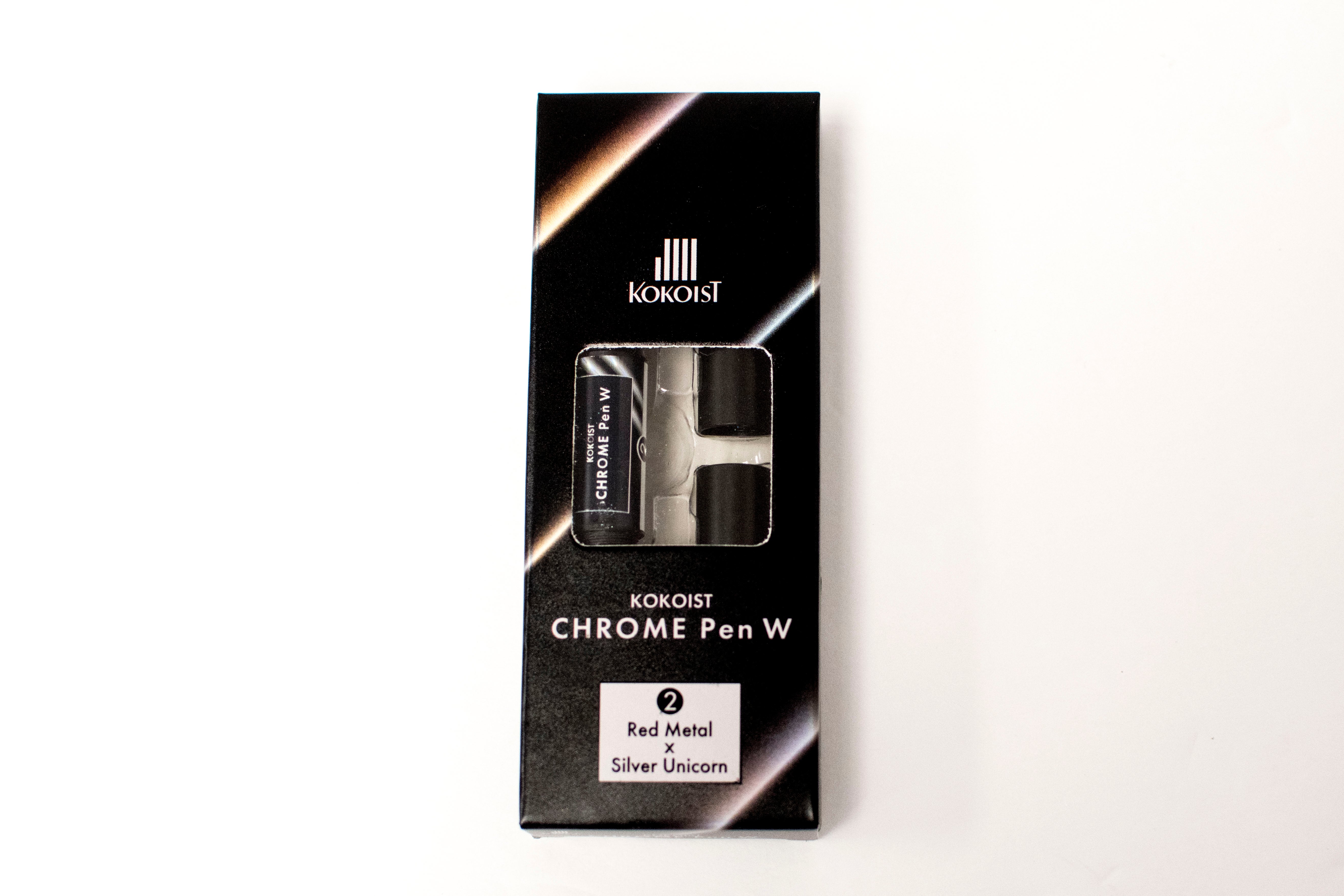 Chrome Pen W 02 Red Metal x Silver Unicorn