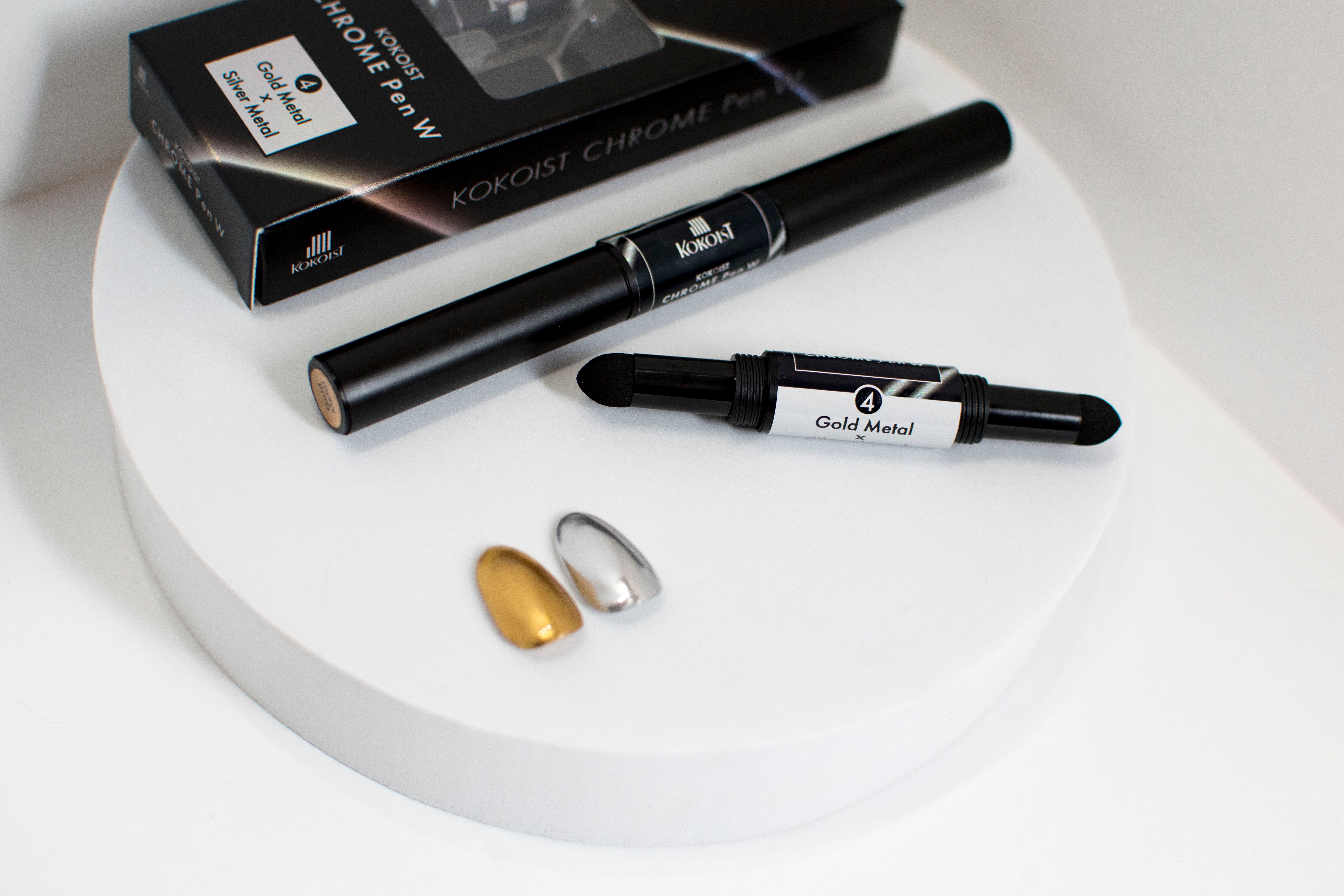 Chrome Pen W 04 Gold Metal x Silver Metal