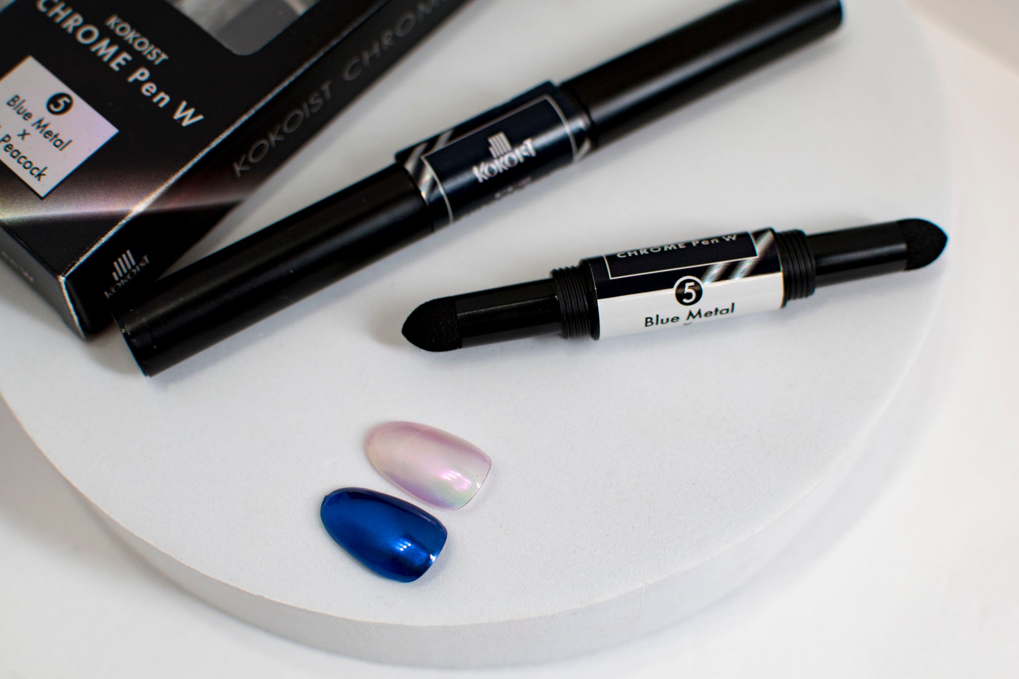 Chrome Pen W 05 Blue Metal x Pink Peacock