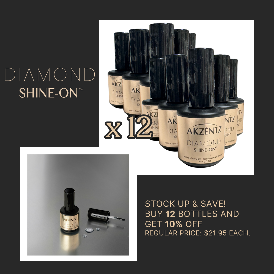 12 Bottles Diamond Shine-On 15ml Full Size