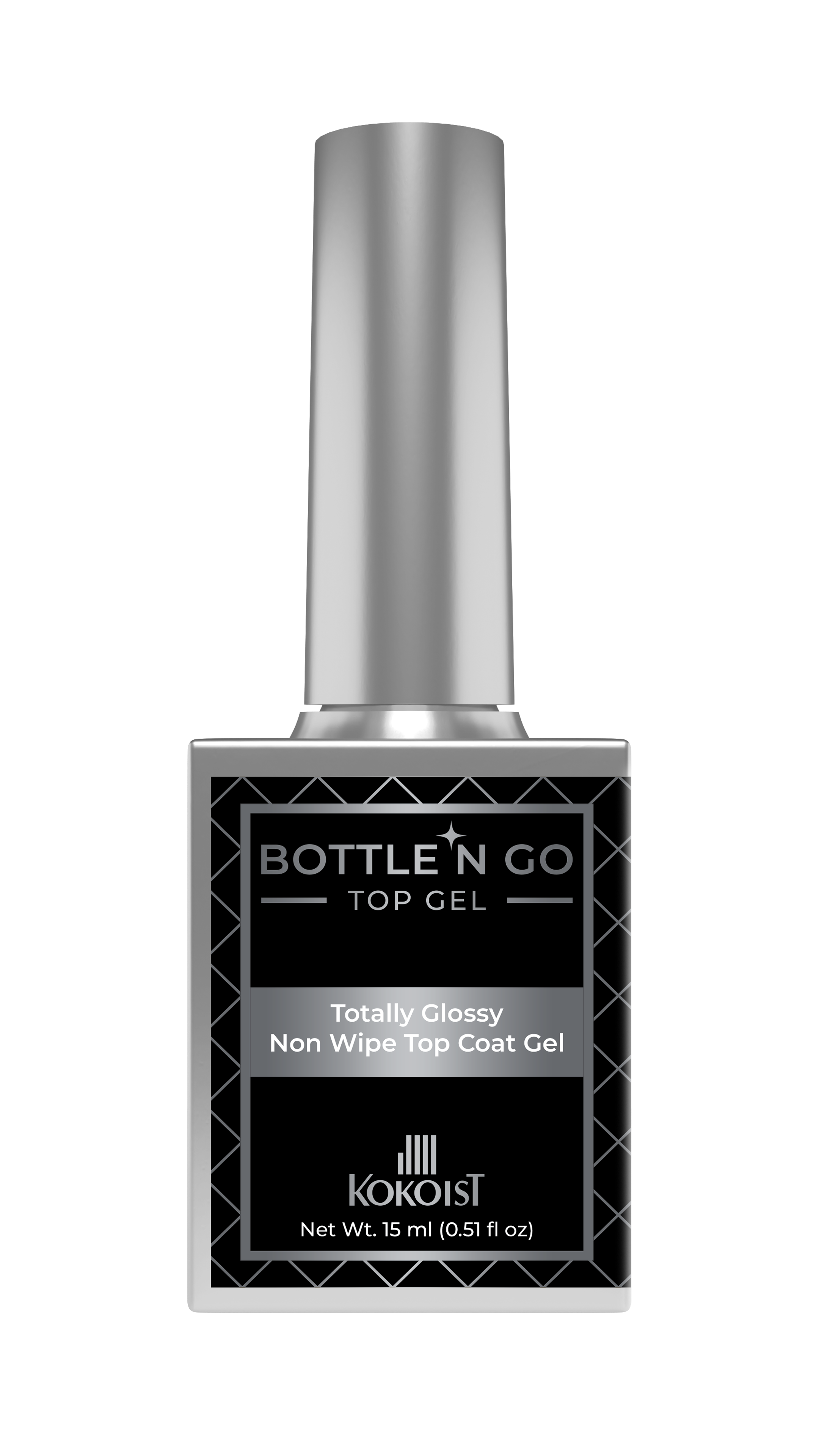 Bottle 'N Go Totally Glossy Non Wipe Top Coat Gel