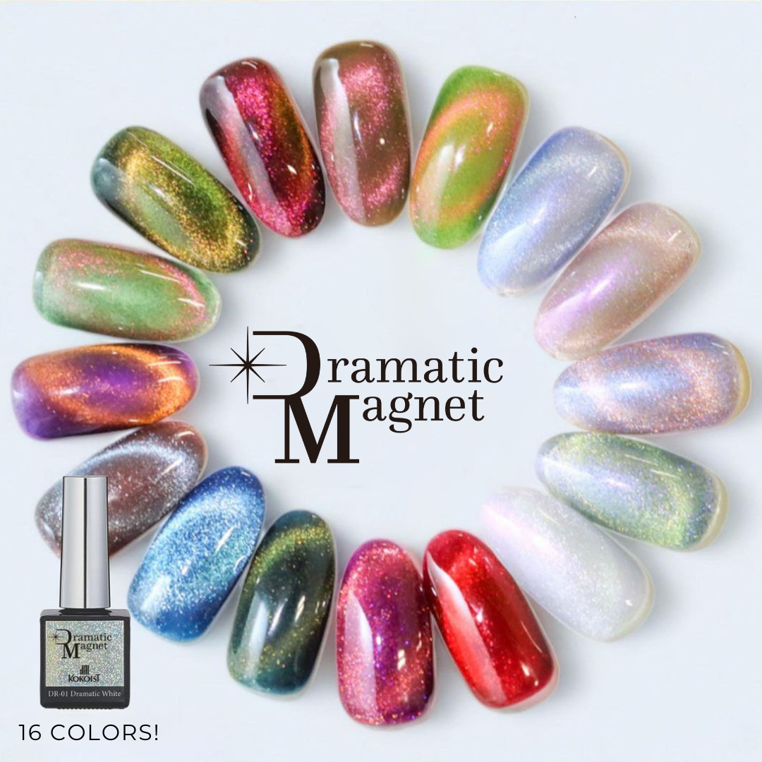 Dramatic Magnet Gel Set / 10ml Bottle x 16 Bottles + 5D Magnet Stick x 1
