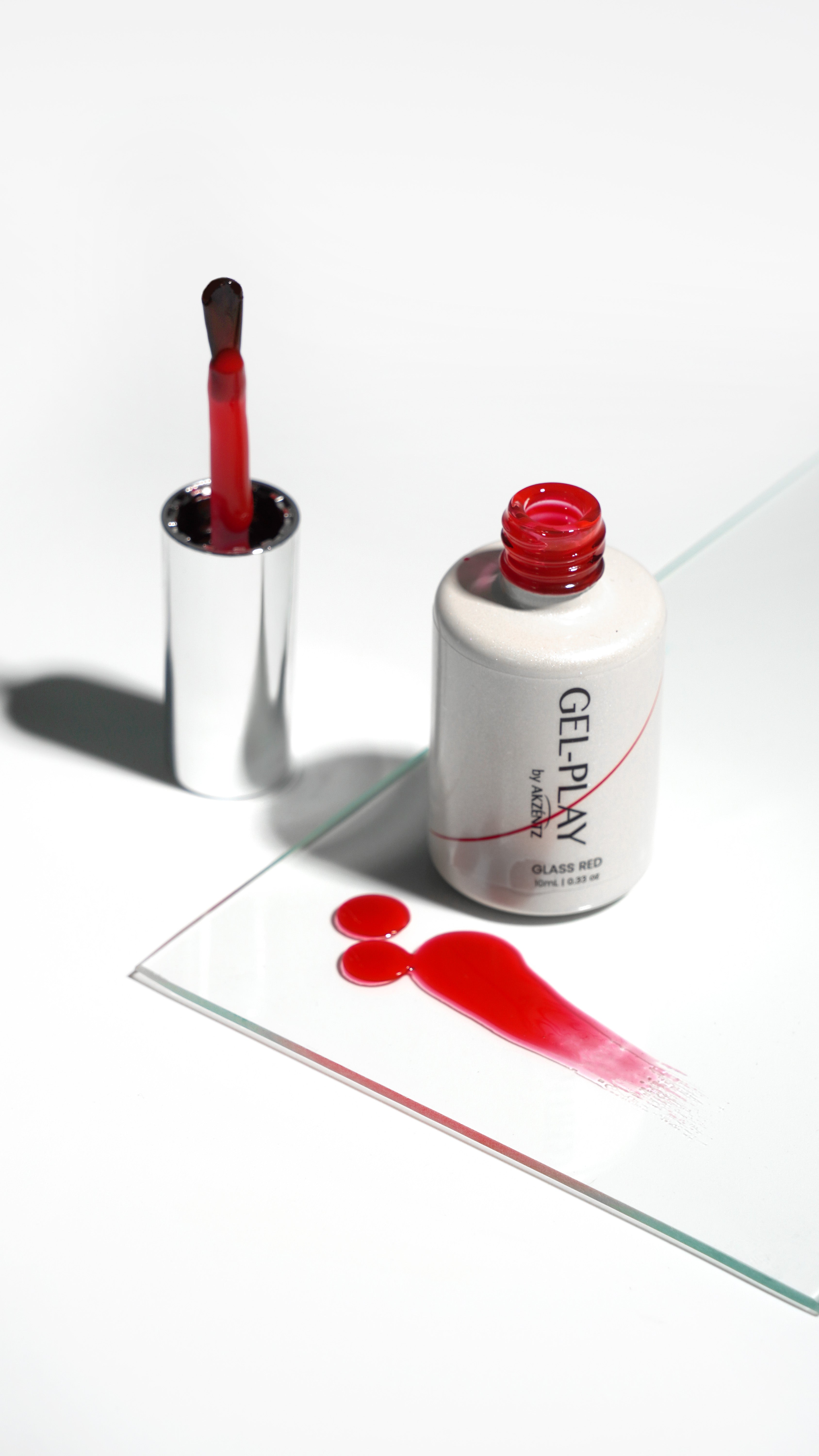 Gel Play GLASS RED 10ml Bottle