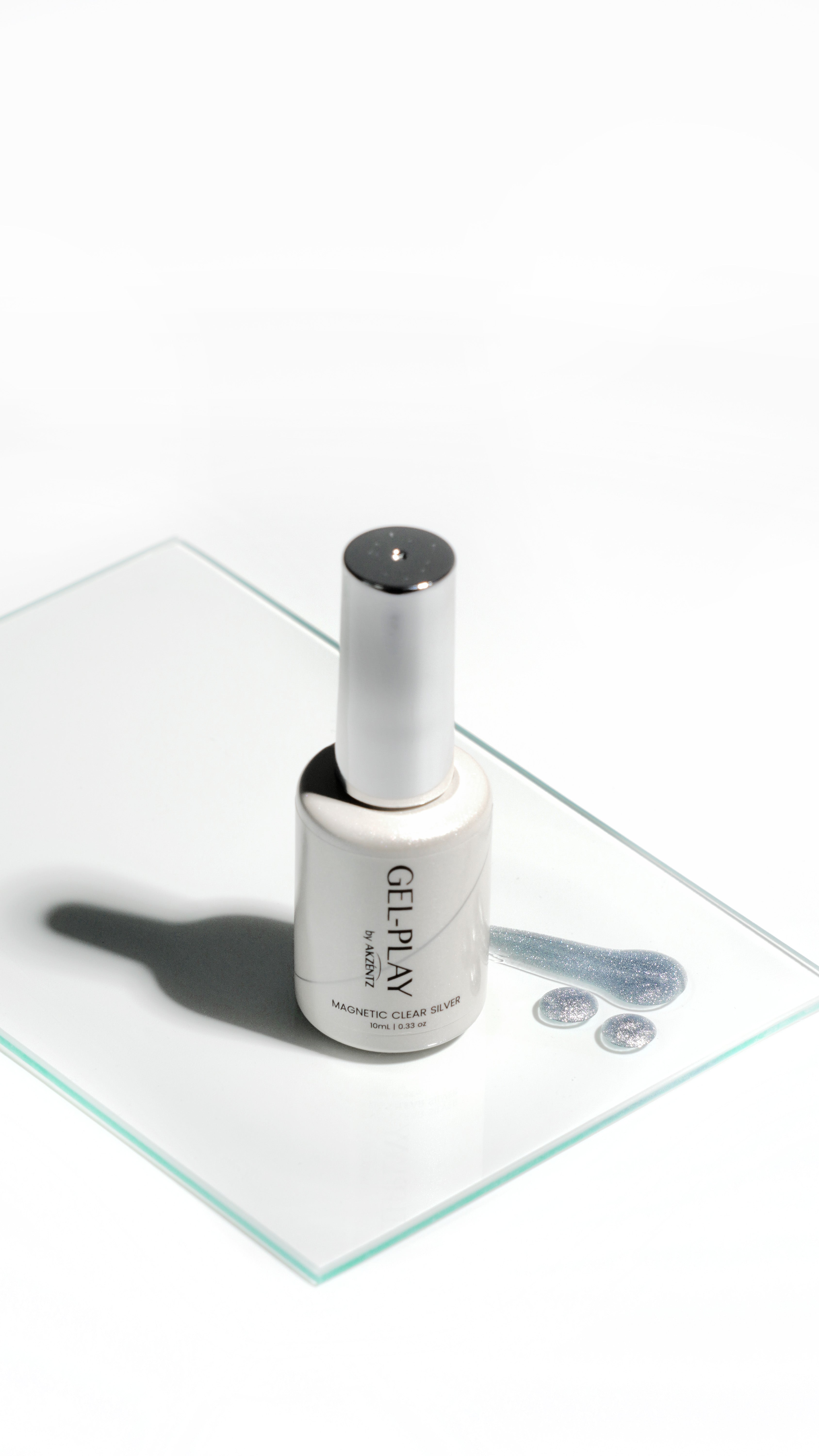Gel Play MAGNETIC CLEAR SILVER 10ml Bottle