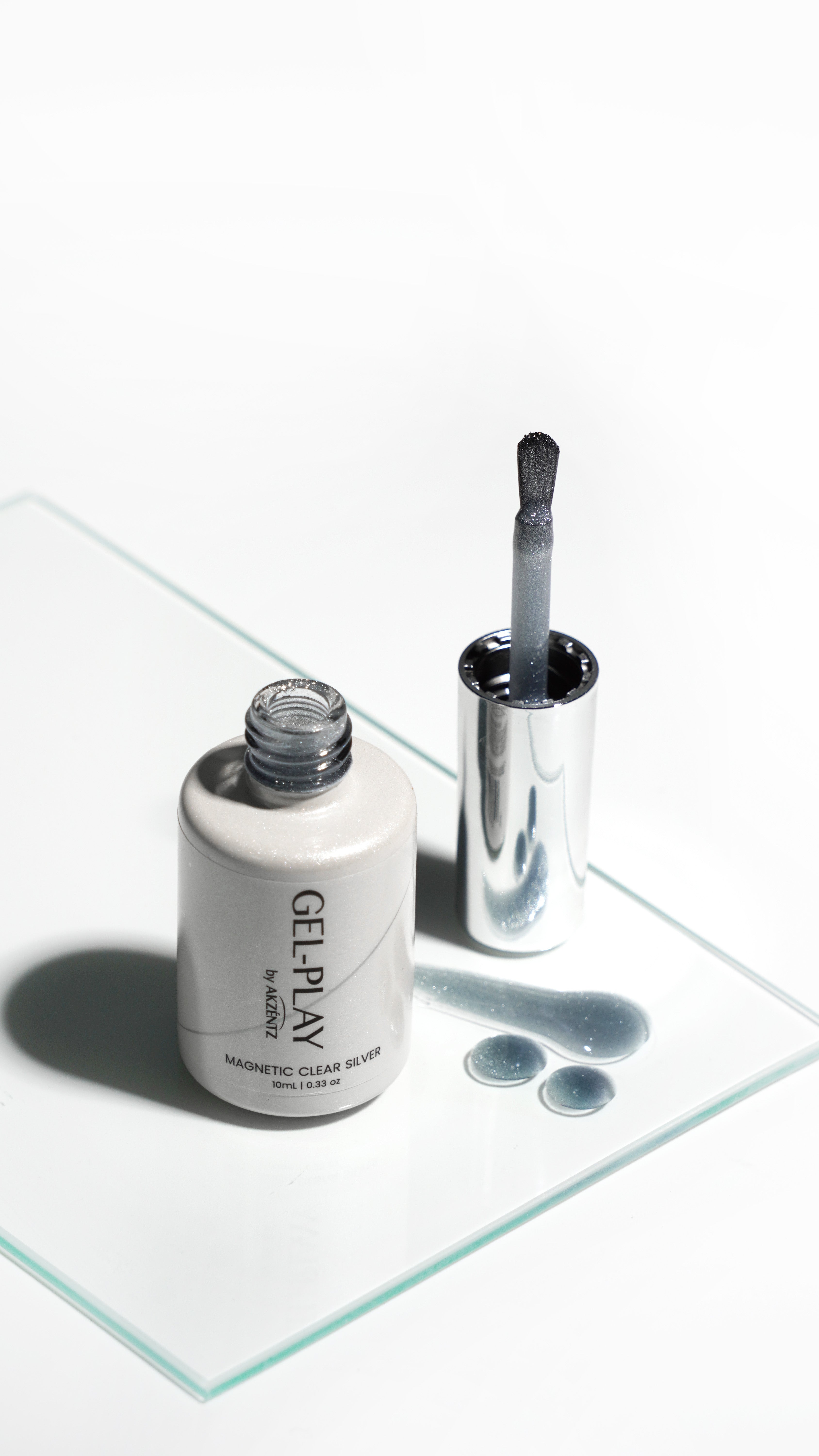 Gel Play MAGNETIC CLEAR SILVER 10ml Bottle