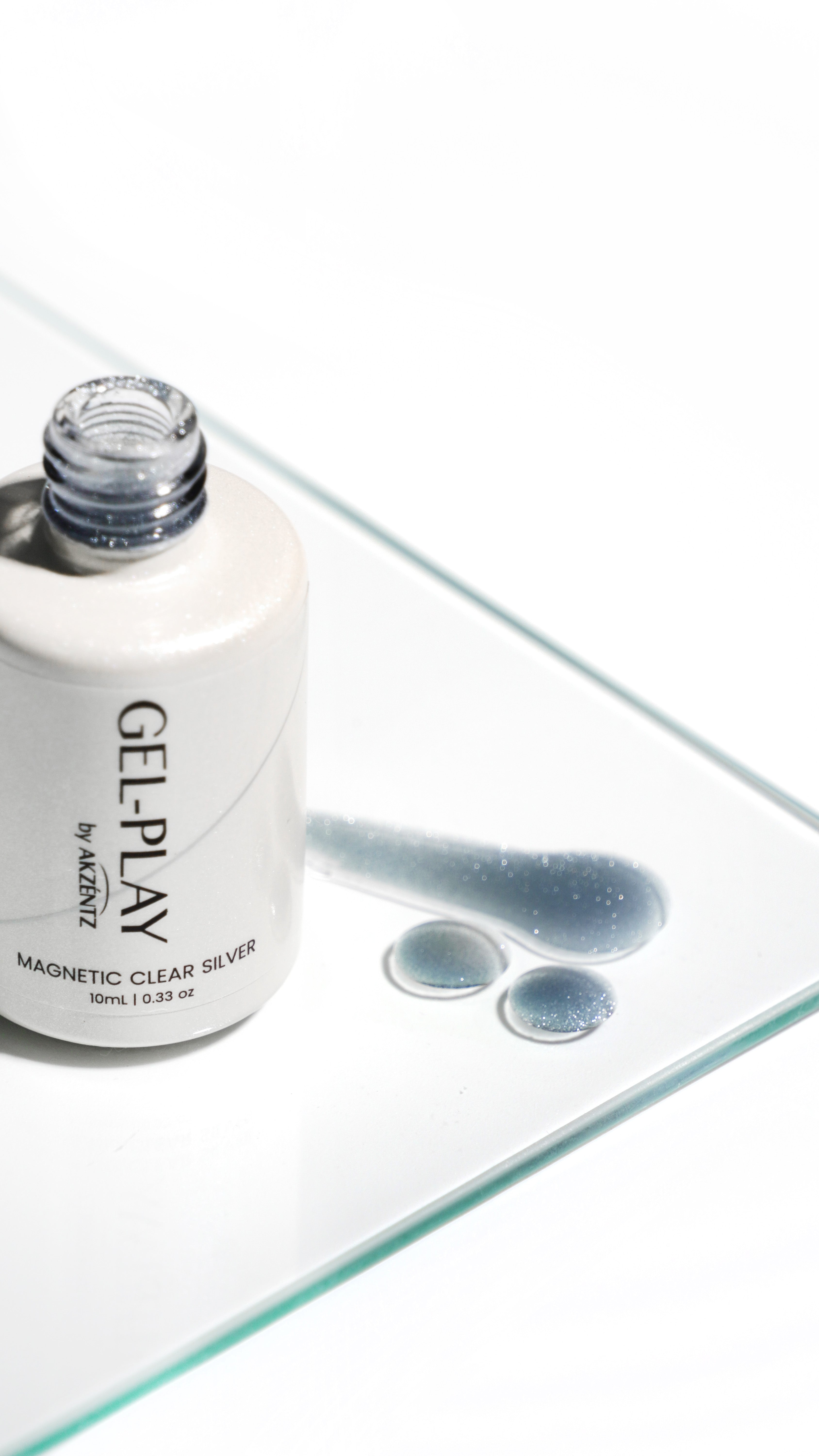 Gel Play MAGNETIC CLEAR SILVER 10ml Bottle