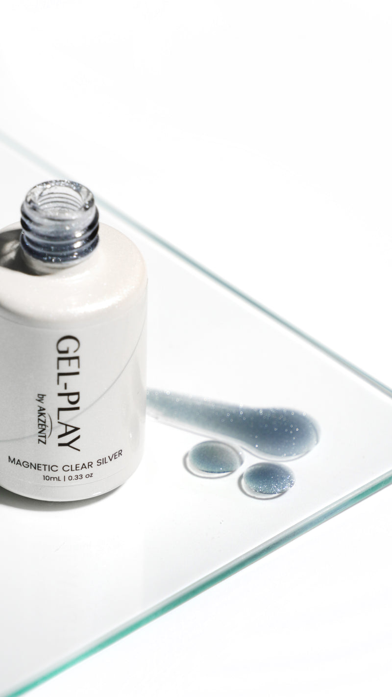 Gel Play MAGNETIC CLEAR SILVER 10ml Bottle (Pre-Order)