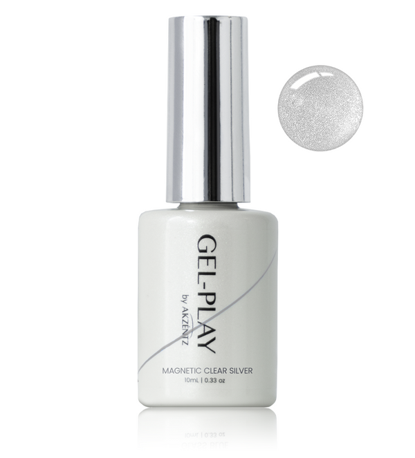 Gel Play MAGNETIC CLEAR SILVER 10ml Bottle (Pre-Order)