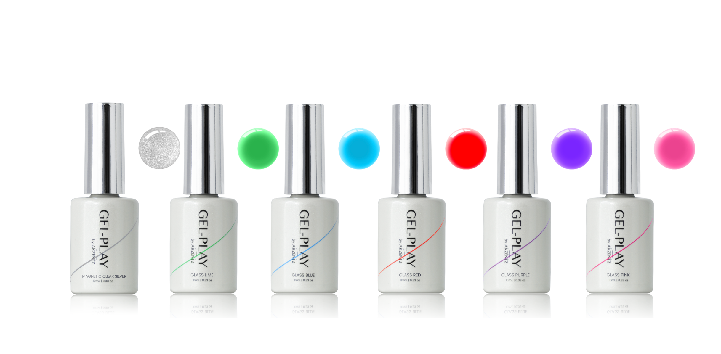 Gel Play MAGNETIC CLEAR SILVER 10ml Bottle