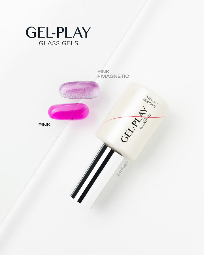 Gel Play GLASS PINK 10ml Bottle