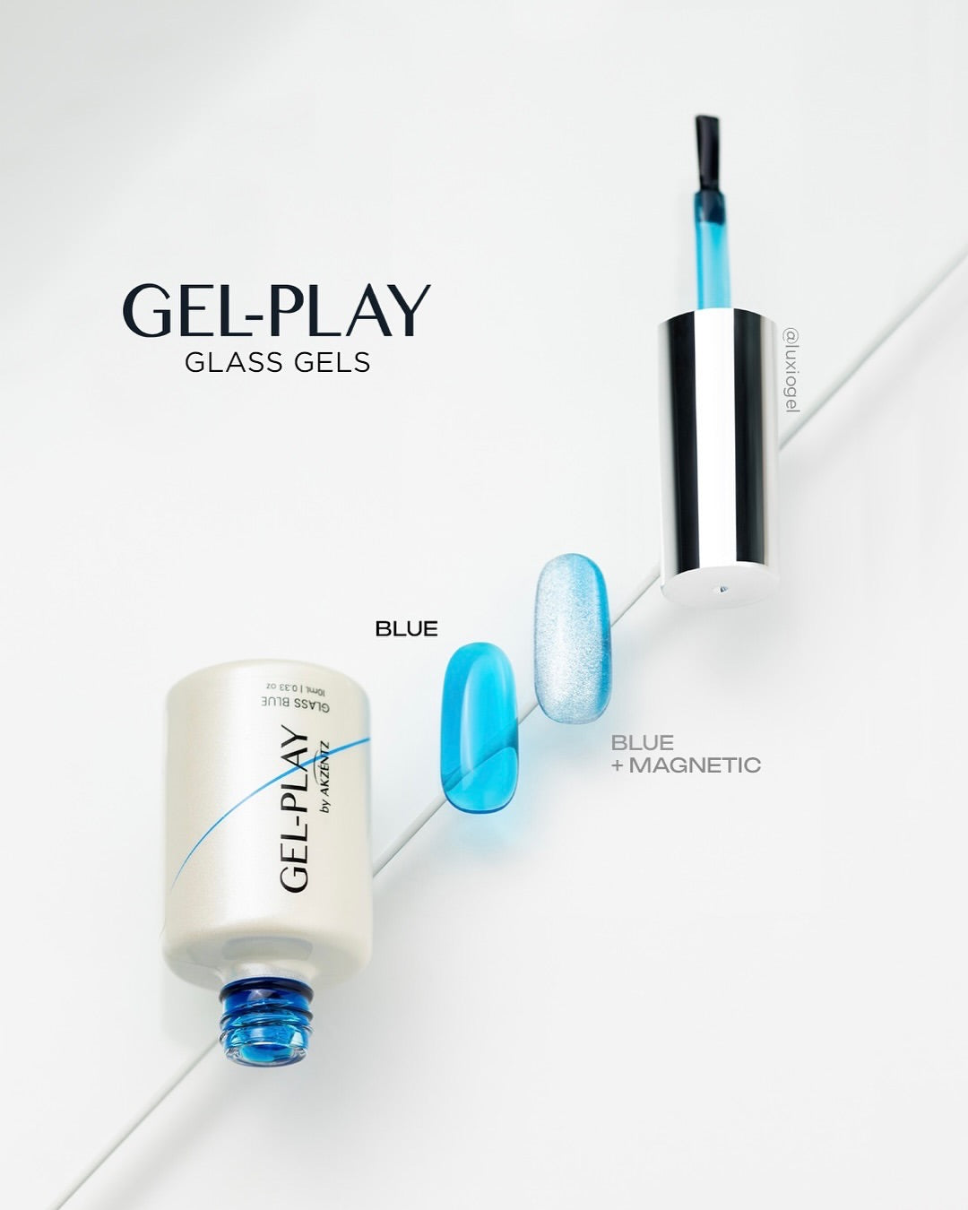 Gel Play GLASS BLUE 10ml Bottle