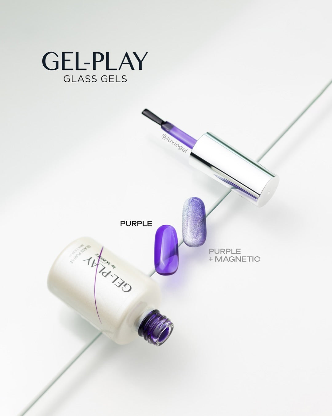 Gel Play GLASS PURPLE 10ml Bottle