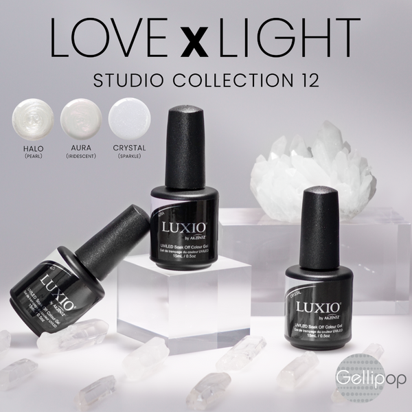 LUXIO "LOVE & LIGHT" STUDIO N°12 Collection 15ml Full Size x 3 Colors (Pre-Order)