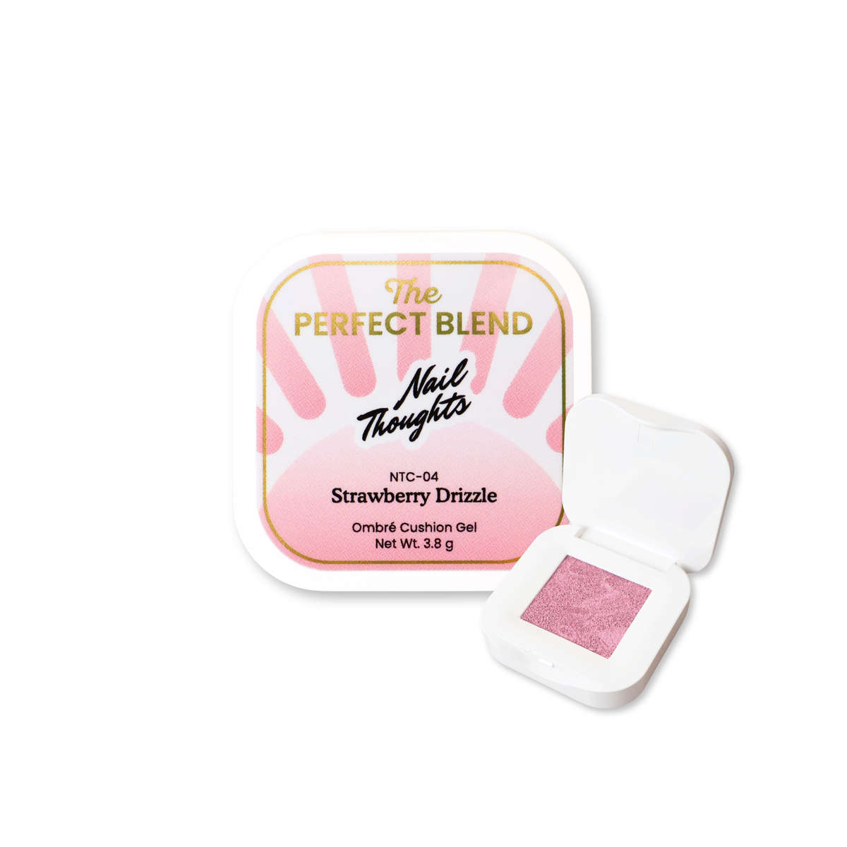 NTC-04 Strawberry Drizzle | Nail Thoughts The Perfect Blend Ombré Cushion Gel