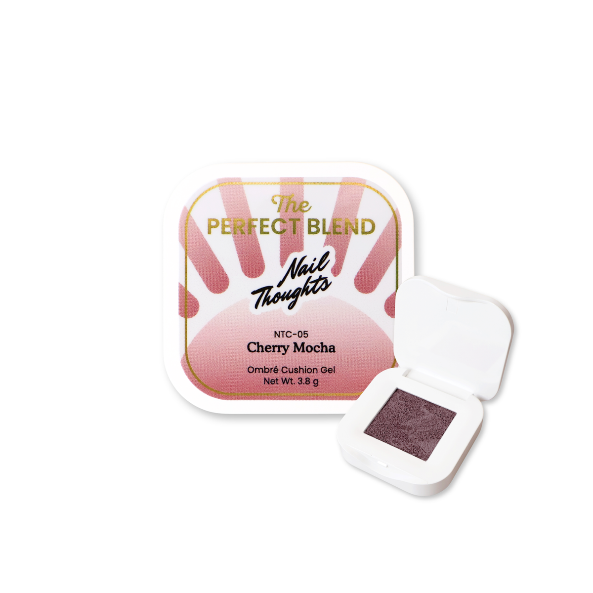 NTC-05 Cherry Mocha | Nail Thoughts The Perfect Blend Ombré Cushion Gel