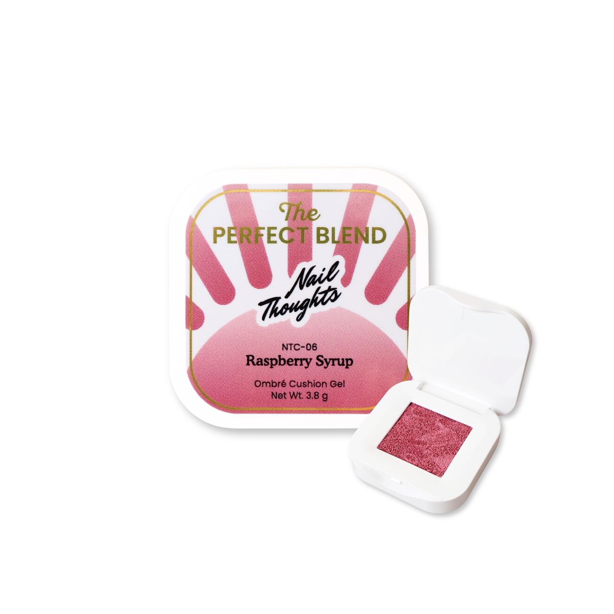 NTC-06 Raspberry Syrup | Nail Thoughts The Perfect Blend Ombré Cushion Gel