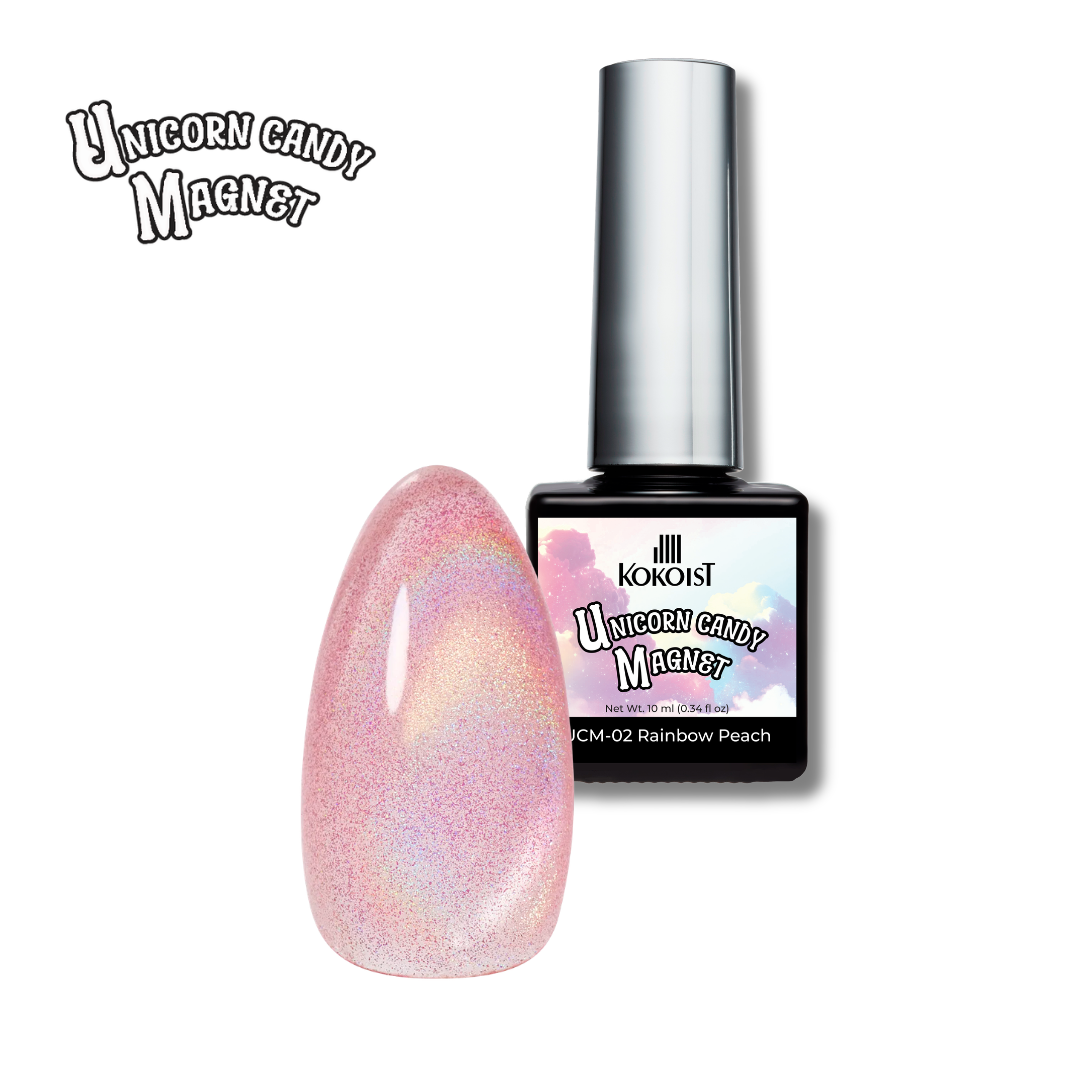 Unicorn Candy Magnet UCM-02 Rainbow Peach / 10ml Bottle