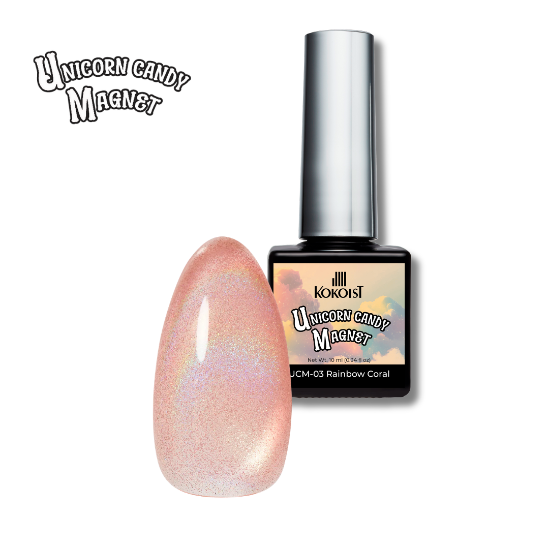 Unicorn Candy Magnet UCM-03 Rainbow Coral / 10ml Bottle