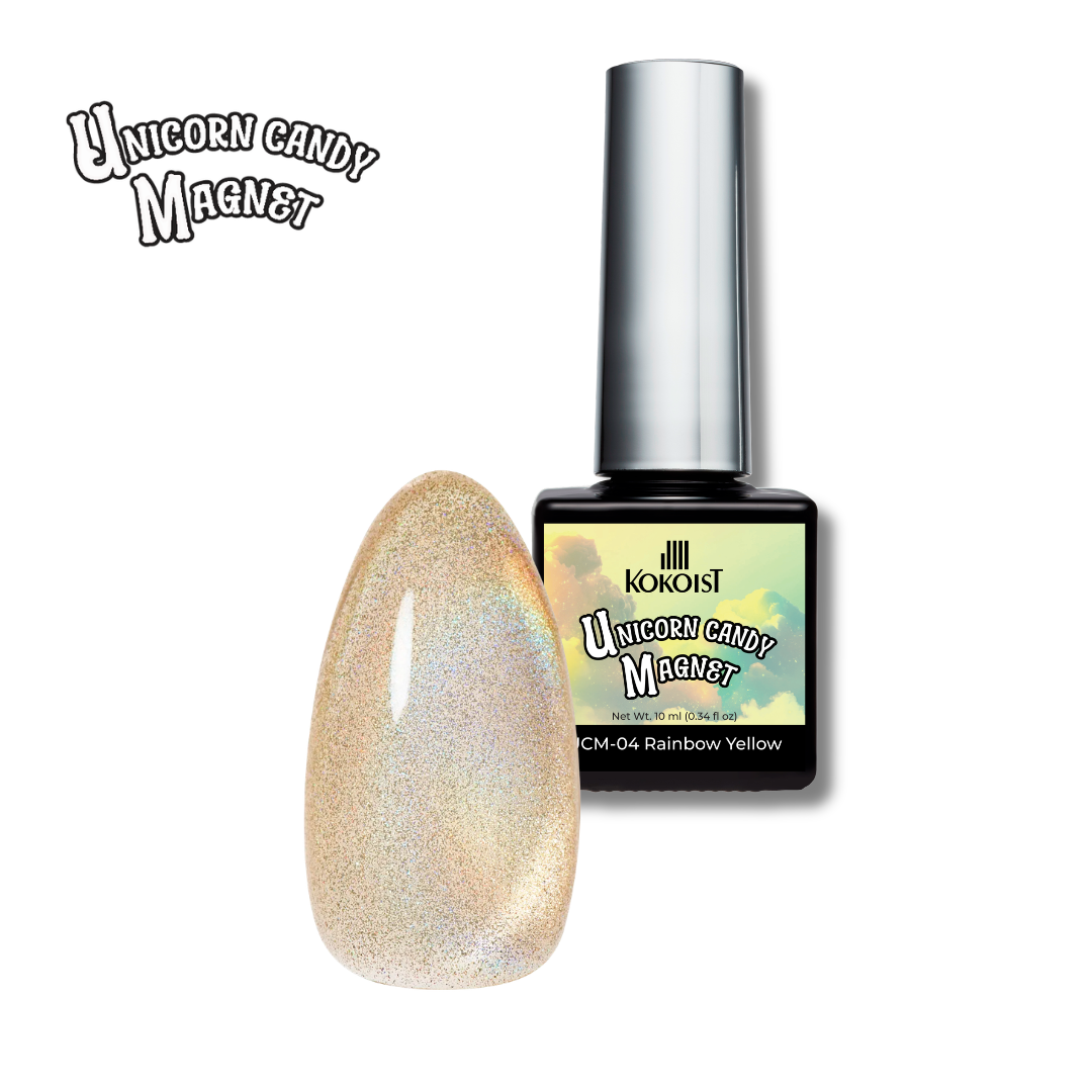 Unicorn Candy Magnet UCM-04 Rainbow Yellow / 10ml Bottle