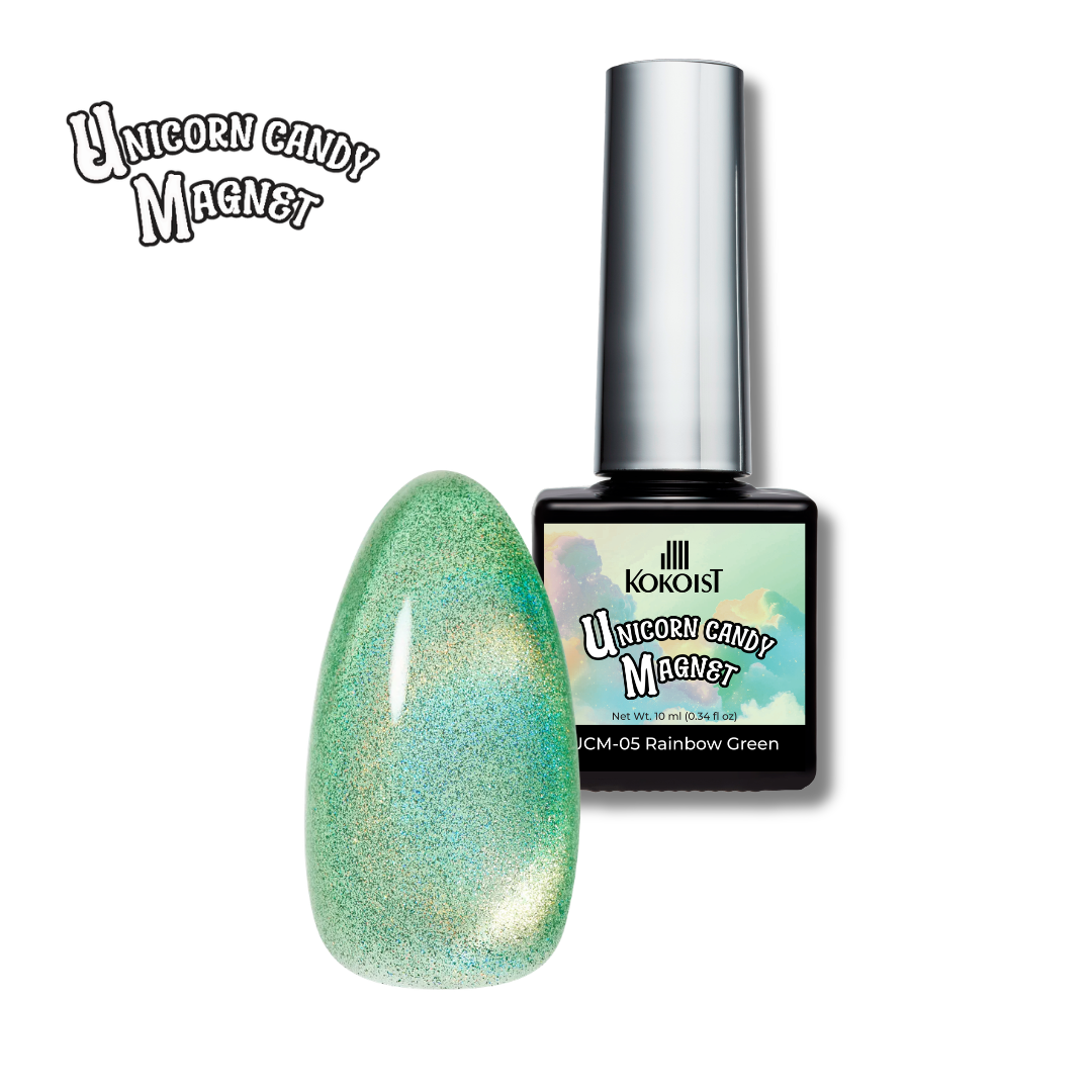 Unicorn Candy Magnet UCM-05 Rainbow Green / 10ml Bottle