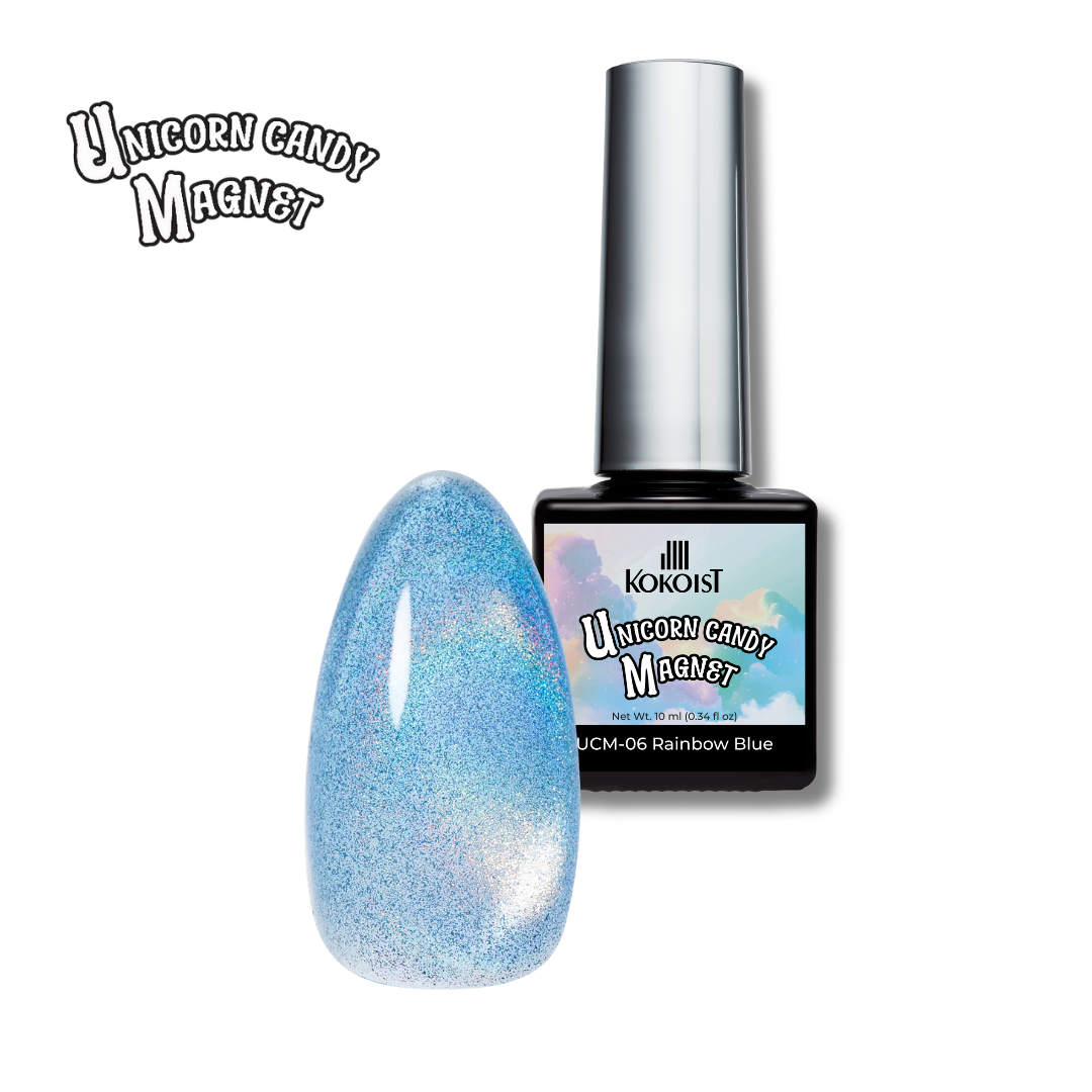 Unicorn Candy Magnet UCM-06 Rainbow Blue / 10ml Bottle
