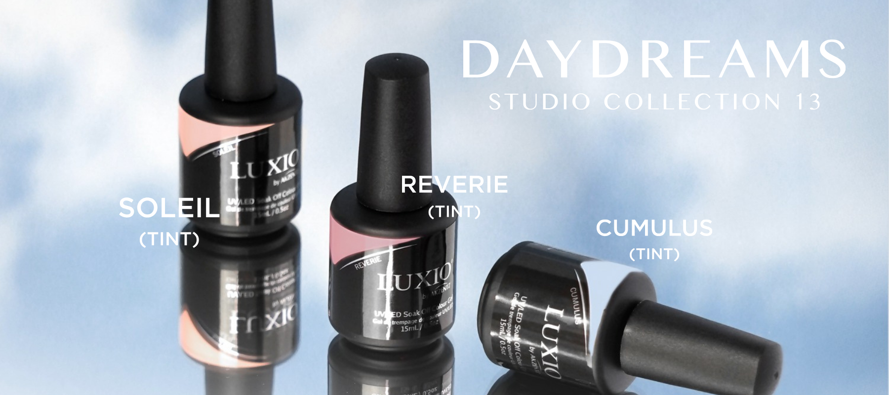LUXIO "DAYDREAM" STUDIO N°13 Collection 5ml Mini Size x 3 Colors
