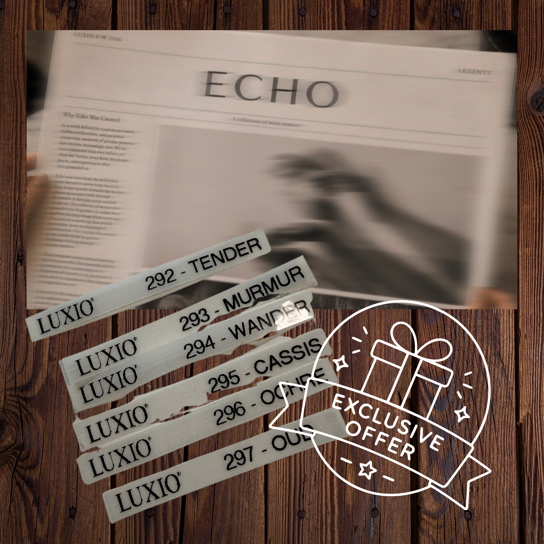 LUXIO ECHO COLLECTION 15ml Full Size x 6 Colors (Pre-Order)