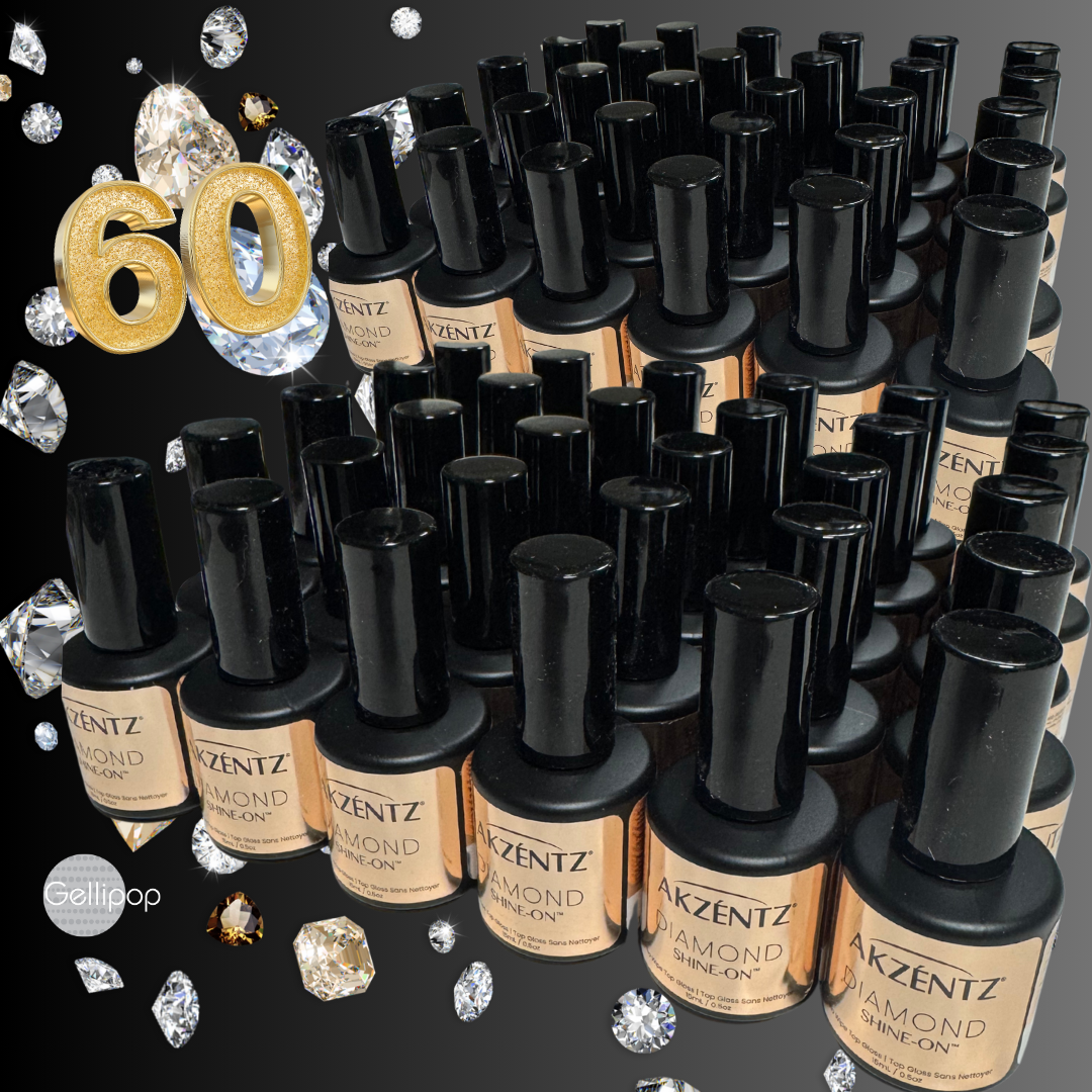 60 Bottles Diamond Shine-On 15ml Full Size