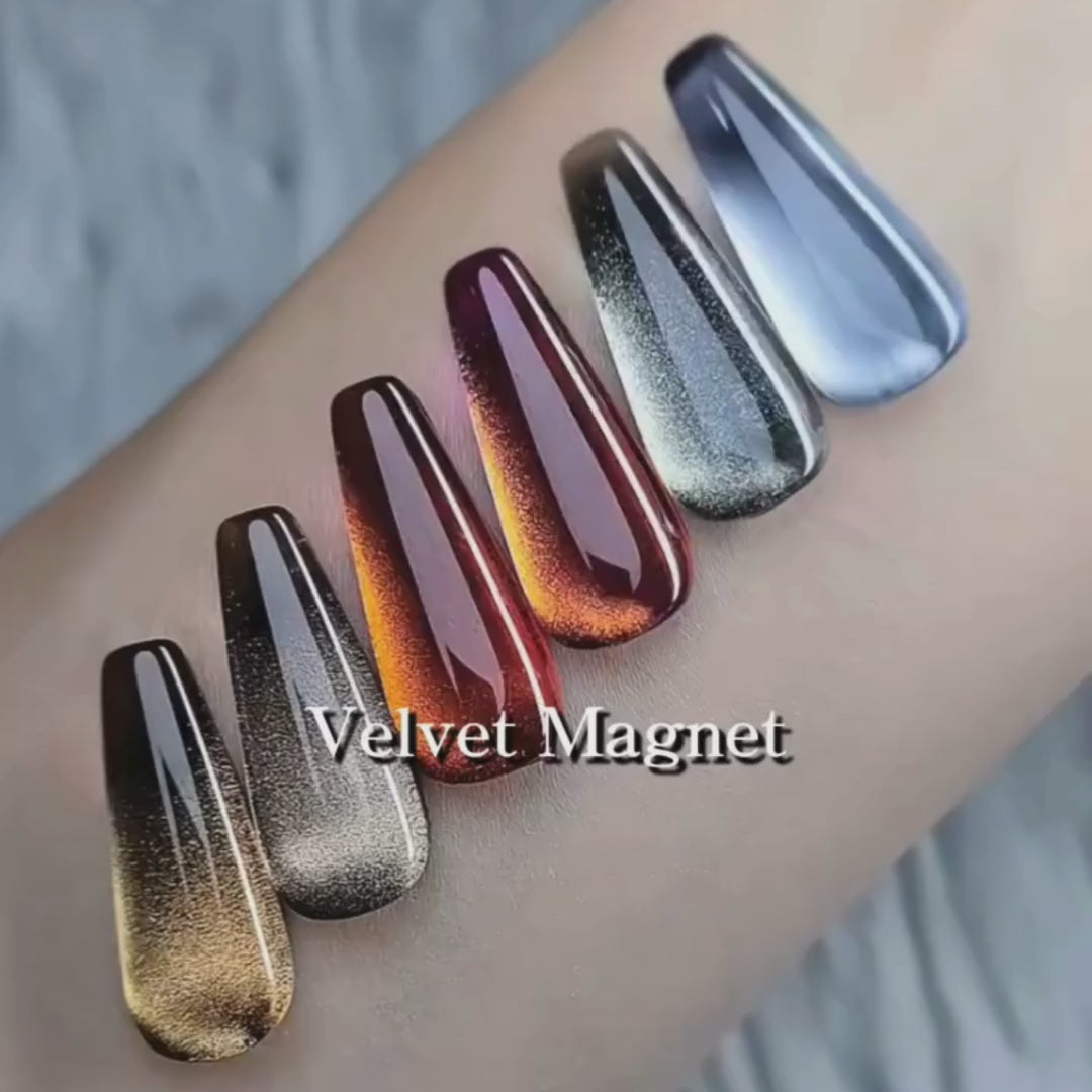 Load video: Velvet Magnet Gel Set / 10ml Bottle x 6 Bottles