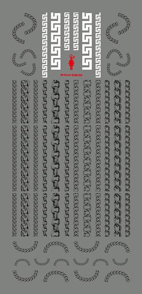 TSUMEKIRA BRITNEYTOKYO PRODUCT 3 BLING BLING SILVER SG-BTK-108 (2 SHEETS) (FOR GEL)