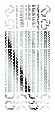 TSUMEKIRA BRITNEYTOKYO PRODUCT 3 BLING BLING SILVER SG-BTK-108 (2 SHEETS) (FOR GEL)