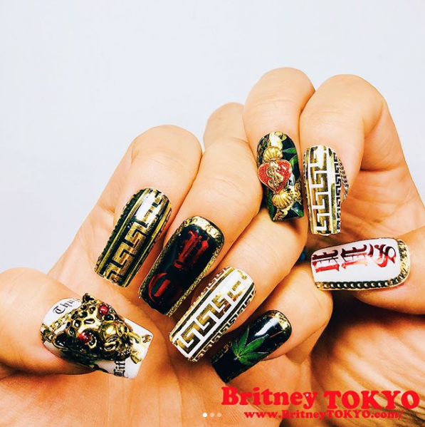 TSUMEKIRA BRITNEYTOKYO PRODUCT 3 BLING BLING SILVER SG-BTK-108 (2 SHEETS) (FOR GEL)