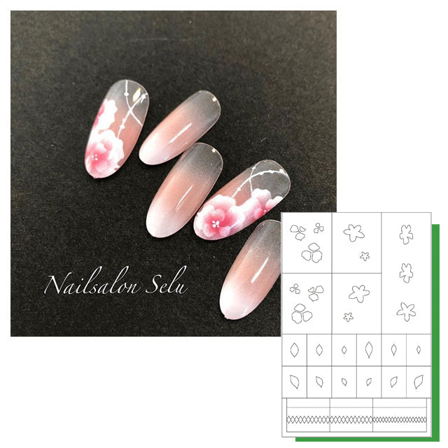 AIRTEX MASKING STENCIL NUANCE FLOWER ARY-GM-16