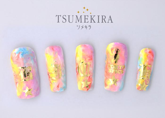 TSUMEKIRA BRITNEY TOKYO PRODUCT 2 CHOLA GLAMOUR 2 GOLD SG-BTK-110