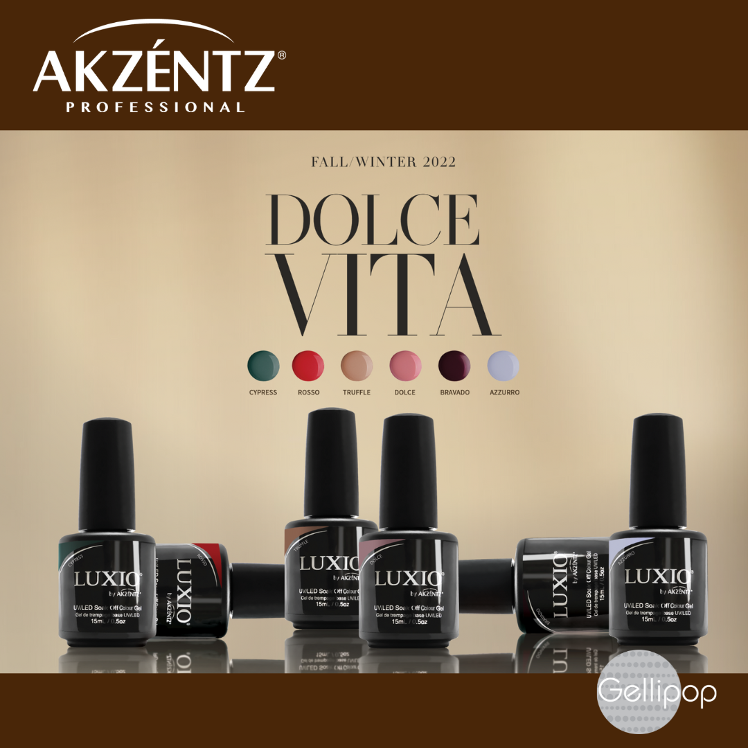 LUXIO DOLCE VITA COLLECTION 15ml Full Size x 6 Colors