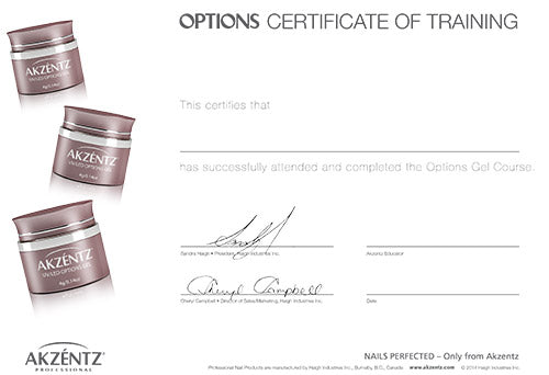 Options Certificate Kit