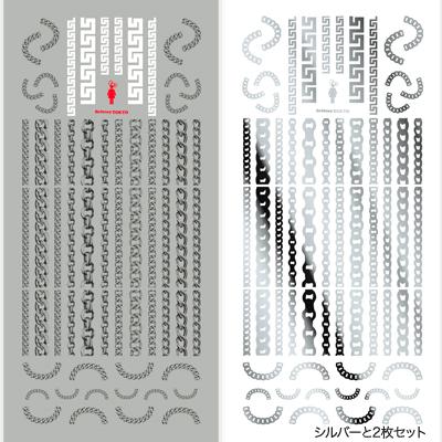 TSUMEKIRA BRITNEYTOKYO PRODUCT 3 BLING BLING SILVER SG-BTK-108 (2 SHEETS) (FOR GEL)